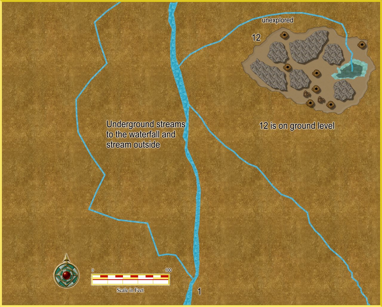 Nibirum Map: river watch cave above by JimP